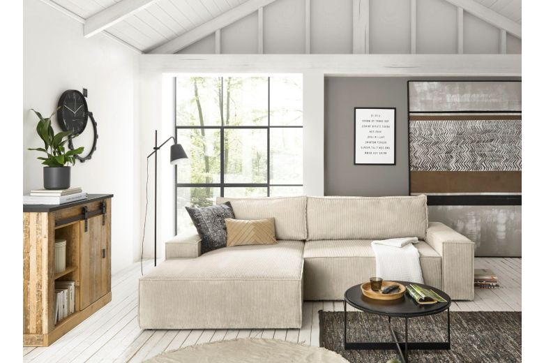 Γωνιακός καναπές - Sherwood (Συρόμενο με κουτί αποθήκευσης)