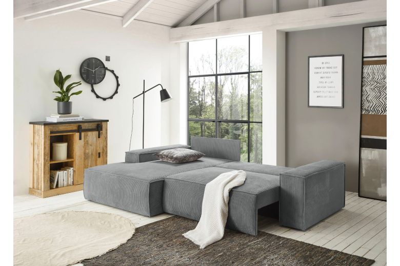 Γωνιακός καναπές - Sherwood (Συρόμενο με κουτί αποθήκευσης)