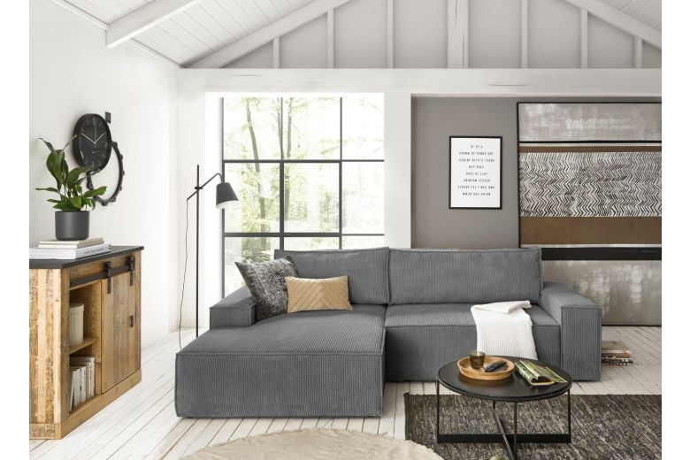 Γωνιακός καναπές - Sherwood (Συρόμενο με κουτί αποθήκευσης)