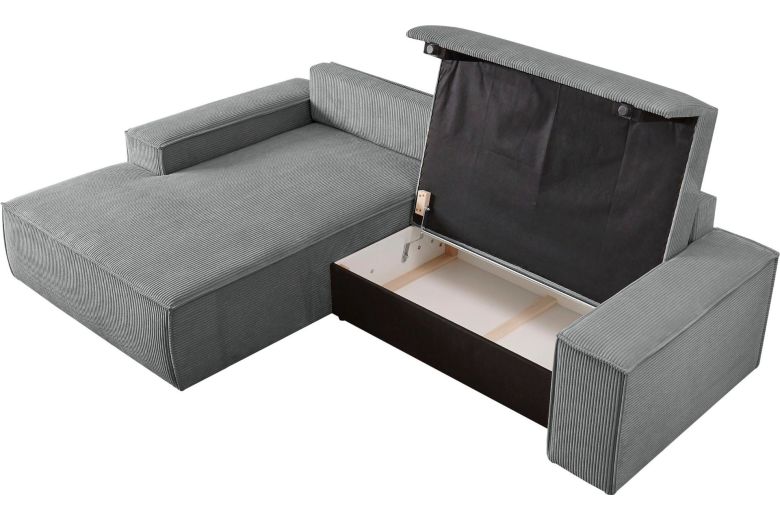 Γωνιακός καναπές - Sherwood (Συρόμενο με κουτί αποθήκευσης)