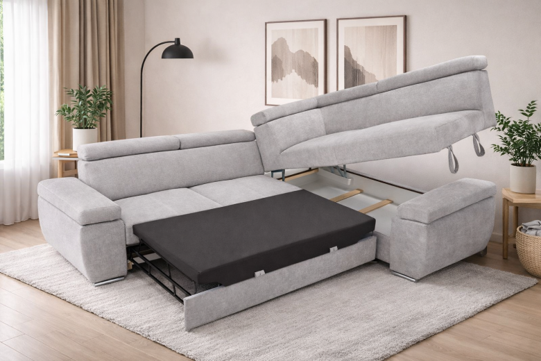 Corner sofa - Loft (Pull-out bed with storage box)