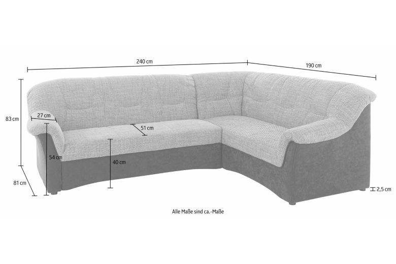 Corner sofa XL - Sarafina (Pull-out)