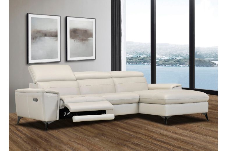 Leather corner sofa - Sacramento