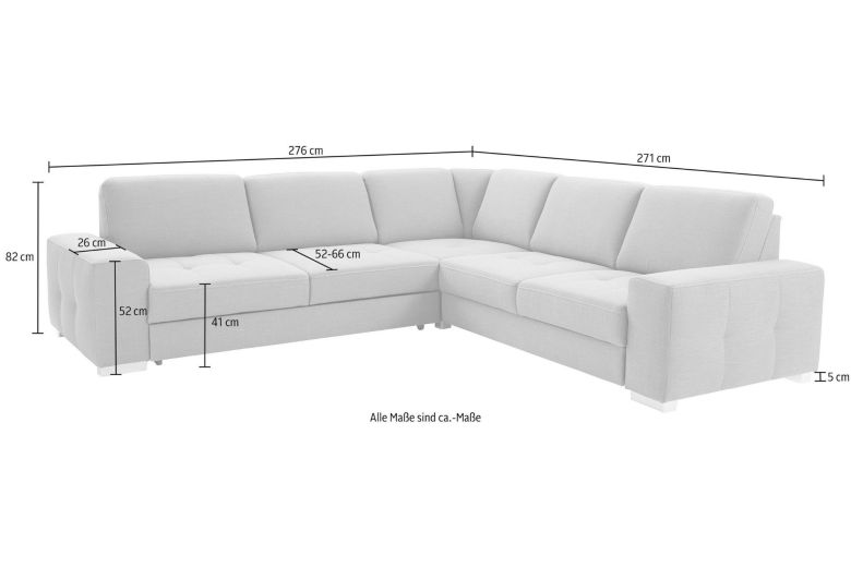 Corner sofa - Santorini (Pull-out with storage box)