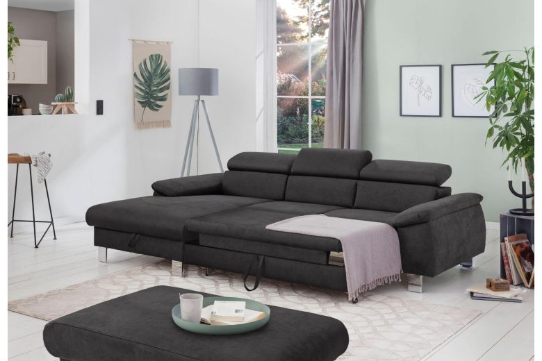 Corner sofa - Micky (Pull-out with storage box) Corner sofa - Micky (Pull-out with storage box)