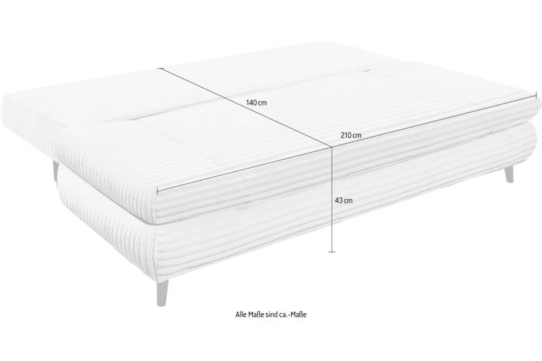 3 seat sofa - Sunny Bee (Pull-out bed with storage box)