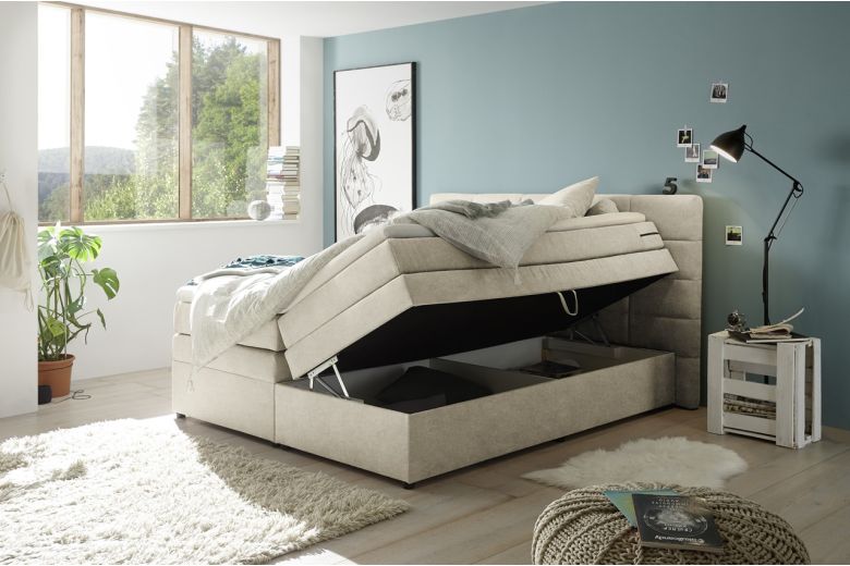 Boxspring bed 180x200 - Tacoma 3 (With storage box)