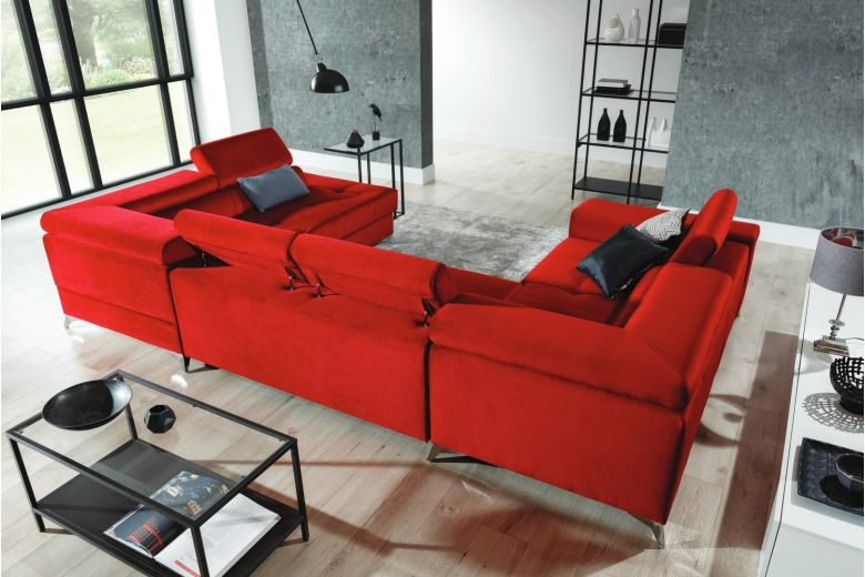 U shape sofa - Thiago (Pull-out with storage box)