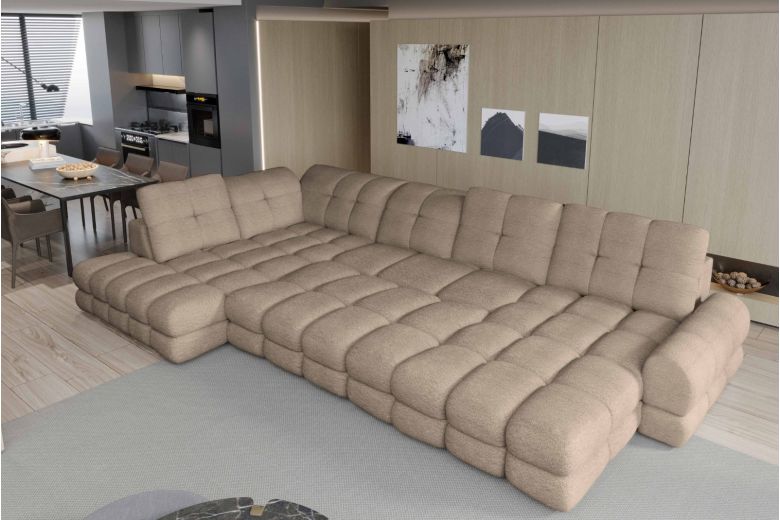 U shape sofa - Tollo XL (Pull-out bed with storage box)