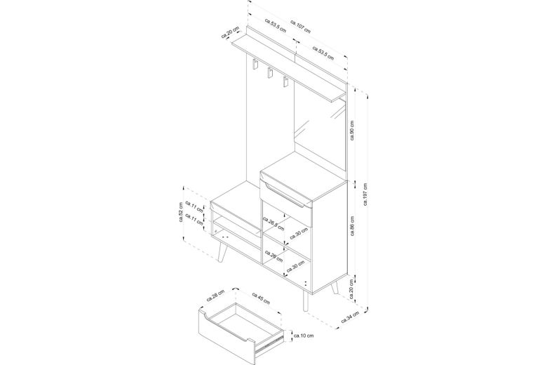 Entrance hall unit - Torge