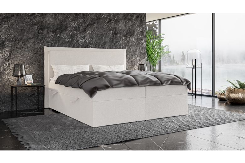 Boxspring bed 140x200 - Toress (With storage box)