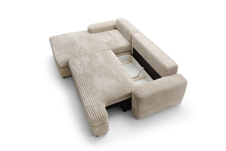 Γωνιακός καναπές - Tuffo (Συρόμενο με κουτί αποθήκευσης)