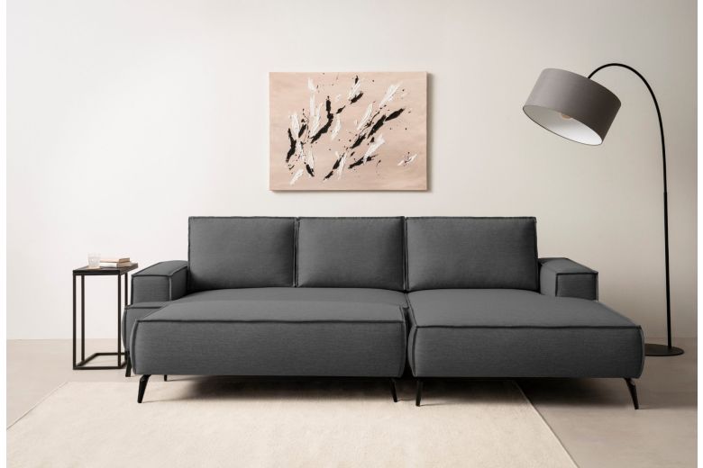 Corner sofa - Tvinnu with footstool