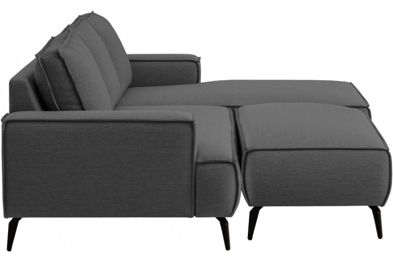 Corner sofa - Tvinnu with footstool