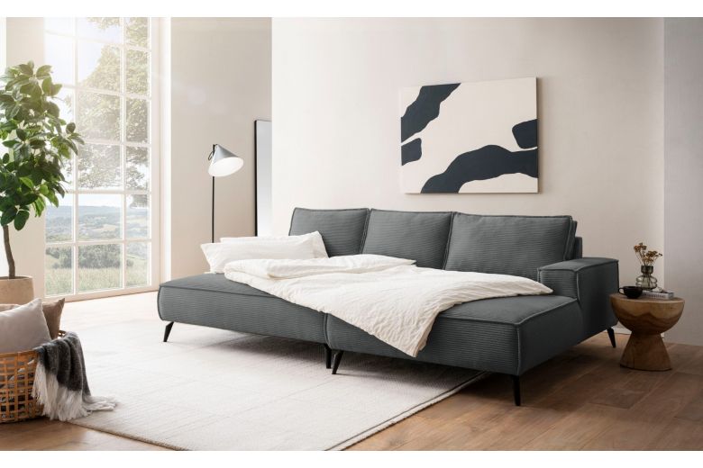 Угловой диван - Tvinnu с пуфом