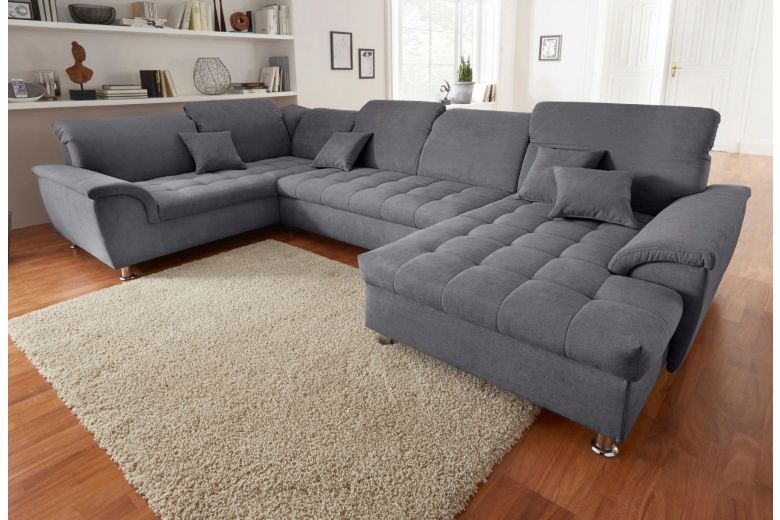 U shape sofa - Franzi (Pull-out with storage box)