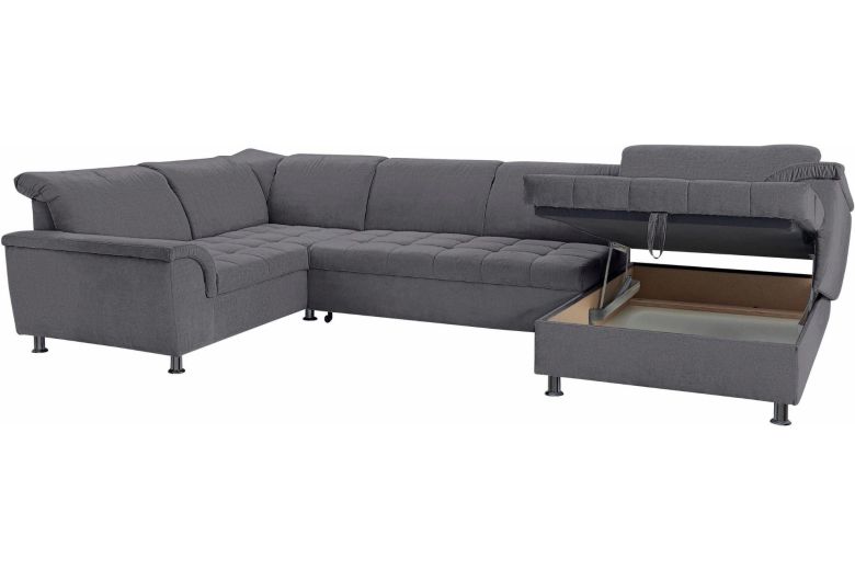 U shape sofa - Franzi (Pull-out with storage box)