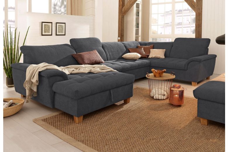 U shape sofa - Lyla (Pull-out with storage box)