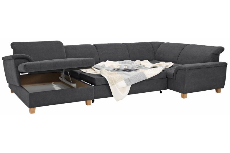U shape sofa - Lyla (Pull-out with storage box)