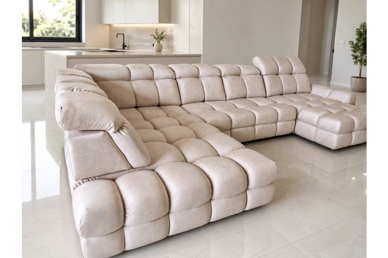 U shape sofa - Tollo (Pull-out bed with storage box)