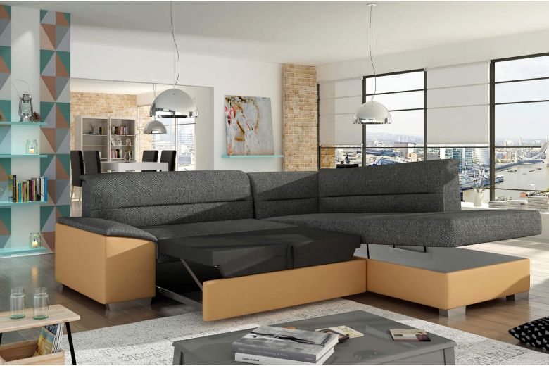 Corner sofa - Verso-P (Pull-out with storage box)