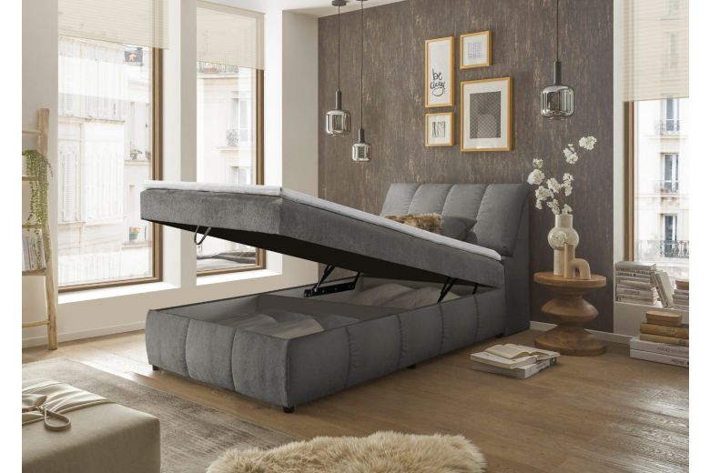 Boxspring bed 120x200 - Valencia (With storage box)