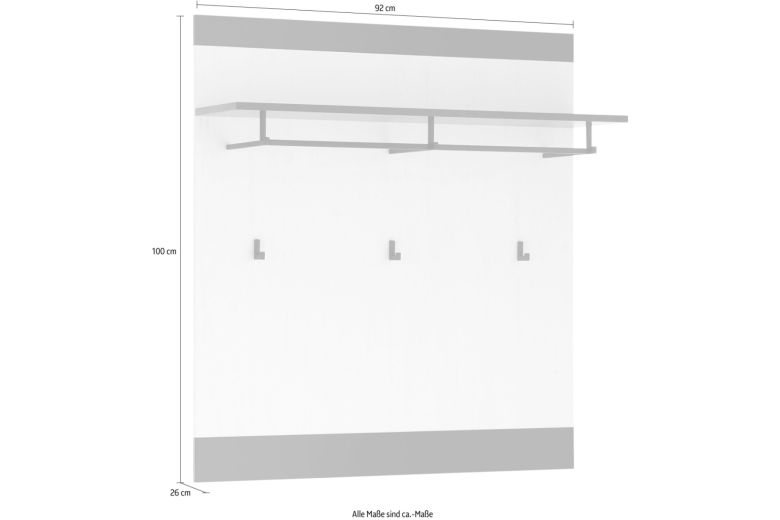 Entrance hall unit - Warderobe panel - Sherwood