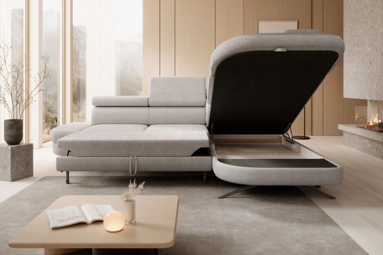 Corner sofa - Otis (Pull-out bed with storage box)