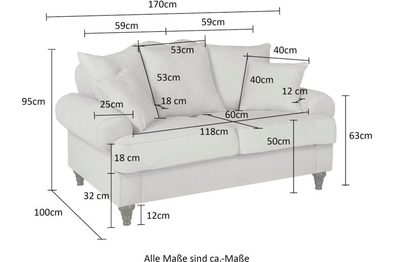2 seat sofa - Westminster