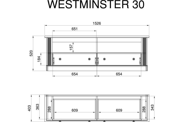 Стол для телевизора - Westminster Стол для телевизора - Westminster