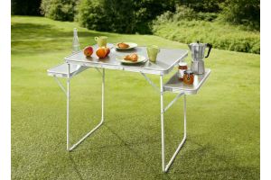 Outdoor furniture - Camping table with 2 shelves