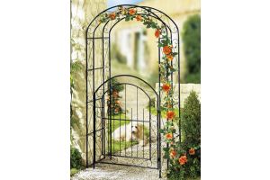 Outdoor furniture - Rose arch with gate
