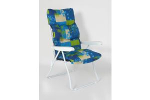 Уличная Мебель - High-back foldable chair with cushion