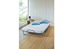 Bed - Guest bed with metal frame and automatic assembly