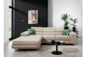 Corner sofa - Armando (Pull-out bed with storage box)