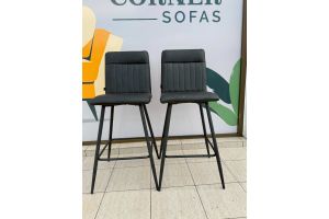 Chair - Zeta Black Bar Chairs Set of 2