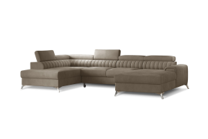 U shape sofa - Lacante (Pull-out bed with storage box)