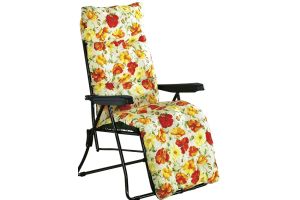 Outdoor furniture - Comfortable cushion with button stitching