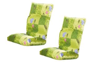 Outdoor furniture - Comfortable cushions with button stitching - set of 2