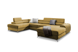 U shape sofa - Lacante (Pull-out bed with storage box)