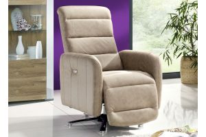 Relax Chair - Relaxing armchair with metal frame in chrome look