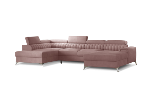 U shape sofa - Lacante (Pull-out bed with storage box)