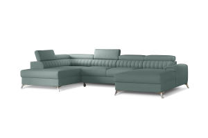 U shape sofa - Lacante (Pull-out bed with storage box)