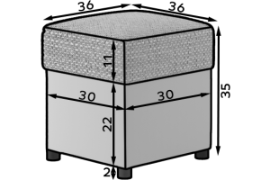 Footstool - R1 (With storage box)