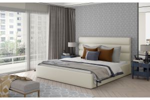 undefined:  - Bed Caramel, wooden frame (Pull-out bed)