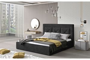 Kровать с обивкой 200x200 - Bed Cloe, wooden frame 200x200 (Pаскладной)