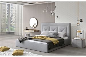 Kровать с обивкой 180x200 - Bed Cloe, wooden frame 180x200 (Pаскладной)