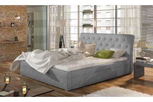 undefined:  - Bed Milano, metal frame, gas lift, bedding box (Pull-out bed with storage box)
