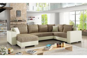 U shape sofa - Marco (Pull-out bed with storage box)