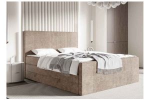 Boxspring bed 160x200 - Bergamo (With storage box)